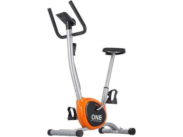 One Fitness paikallaan polkupyörä RW3011 mekaaninen hopea ja oranssi