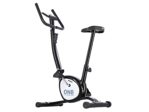 One Fitness mekanisk treningssykkel RW3011 svart og hvit