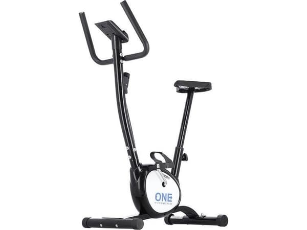 One Fitness mekanisk treningssykkel RW3011 svart og hvit