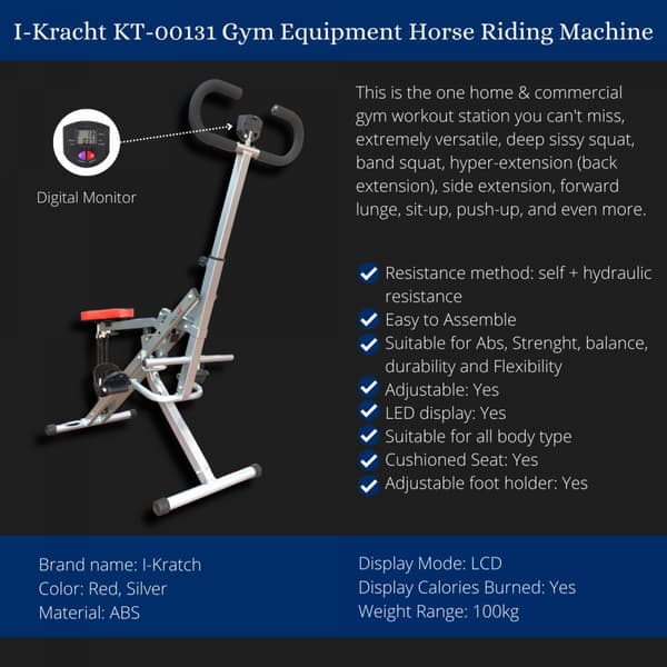 Gymnastikudstyr Ridemaskine Sort