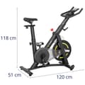 Miniatyrbild 9 av 9: Gymrex Motionscykel - Svänghjulsvikt 13 kg - LCD