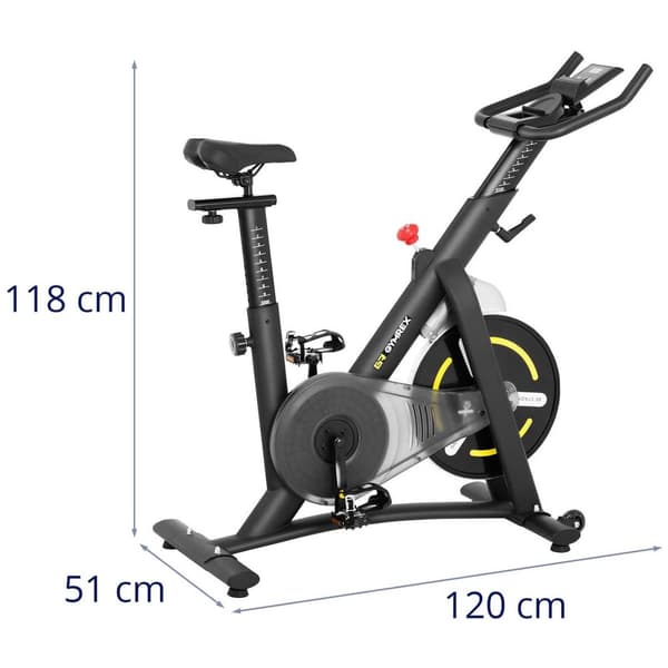Gymrex Motionscykel - Svänghjulsvikt 13 kg - LCD
