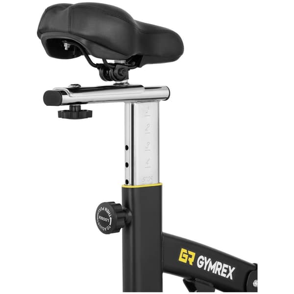 Gymrex Motionscykel - Svänghjul 13 kg - Upp till 100 kg - LCD - Med stötdämpning