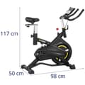 Miniatyrbild 9 av 9: Gymrex Motionscykel - Svänghjul 13 kg - Upp till 100 kg - LCD - Med stötdämpning