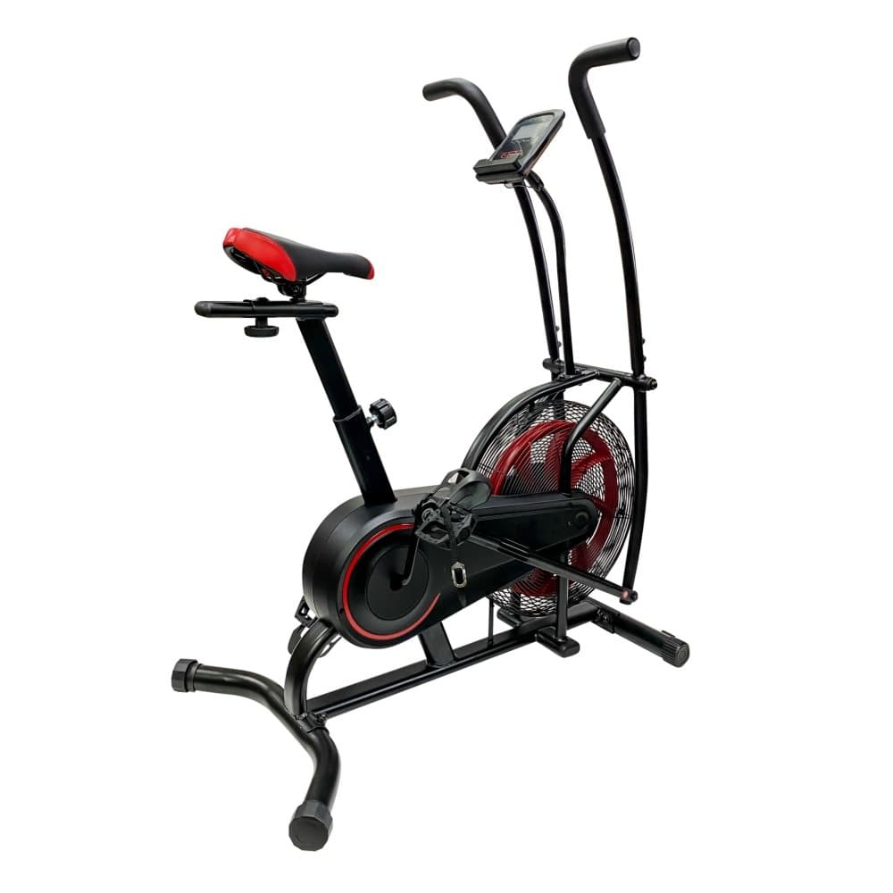 Peak Power Air Bike training bike including arm training, effective training with braking system and air resistance, up to 120 kg