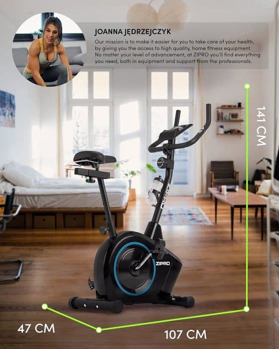 Magnetisk fitnesscykel - ZIPRO Boost - justerbart motstånd - smartphonehållare