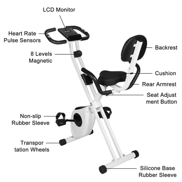 Kuntopyörät Fitness Bike Trainer LCD näytön pulssianturi