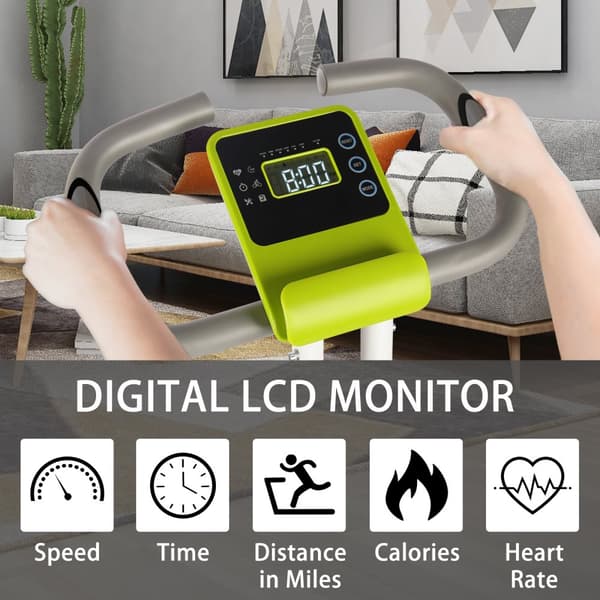 Motionscyklar Fitness Bike Trainer LCD Display Pulssensor