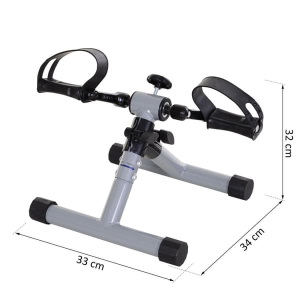 Rootz Mini motionscykel cykelpedal - Sølv, Grå - Stål, Tpr - 12,99 cm x 13,38 cm x 12,59 cm
