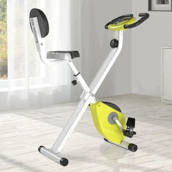 Rootz Manual Bicycle Trainer - Kuntopyörä - Magnetic Training Xbike - Training Xbike - Keltainen/Valkoinen - 43 x 97 x 109 cm