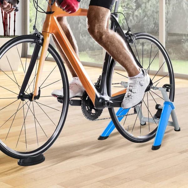 Rootz Roller Trainer - Bicycle Trainer - Home Trainer With 8-level - Magnetic Brake For 650C - Metal - Blue - 77 x 56 x 47.5 cm