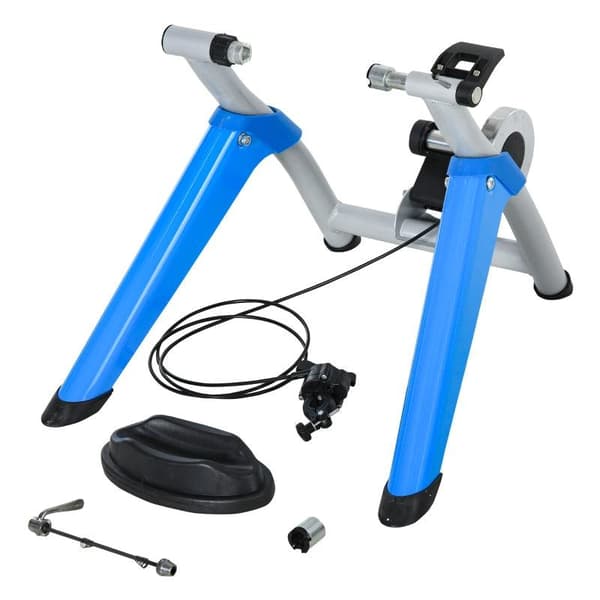 Rootz Roller Trainer - Bicycle Trainer - Home Trainer With 8-level - Magnetic Brake For 650C - Metal - Blue - 77 x 56 x 47.5 cm