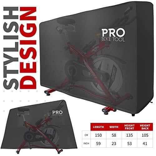 PRO BIKE TOOL Träningscykelskydd - vattentätt, dammtätt skydd, inomhus- och utomhusförvaring, flerfärgad