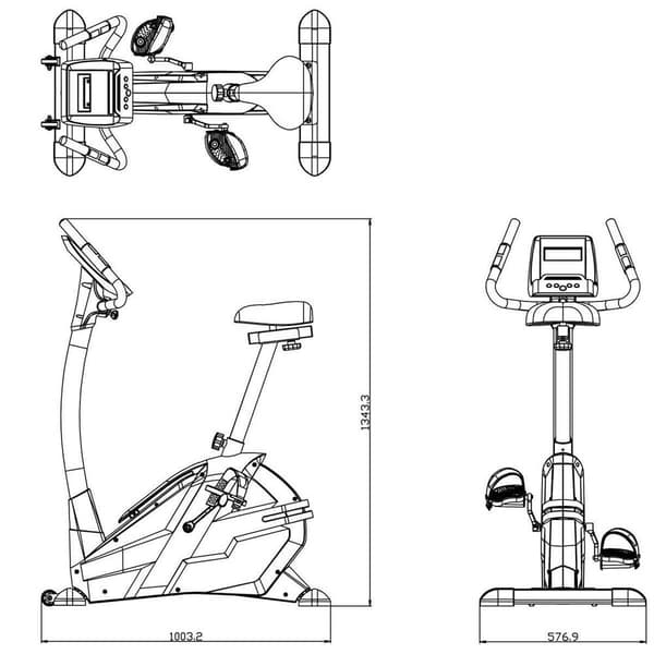 Dkn Technology Træningscykel Ergometer Am-3i Sort
