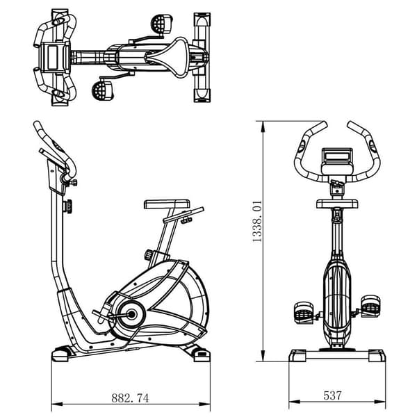 Dkn Technology Träningscykel M-460 Svart