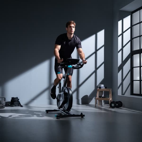 Cecotec Indoor bike with magnetic resistance for a silent workout, Bluetooth connectivity, compact sporty design, ergonomic and adjustable saddle and