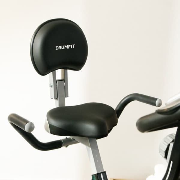 Cecotec Foldable stationary bicycle with backrest. LCD display. Adjustable magnetic resistance. Comfort seat with backrest and side grips. Tablet hol