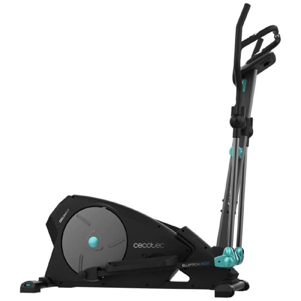 Cecotec Elliptical cross trainer with magnetic resistance and 8 manually adjustable levels. 8 kg flywheel. 38 cm stride. Heart rate monitor. LCD disp