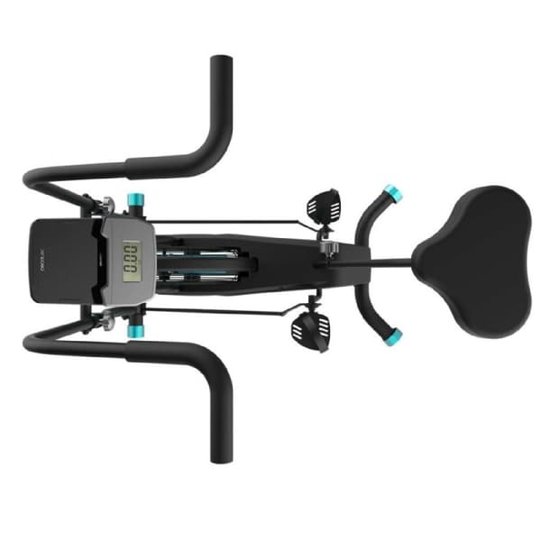 Cecotec Air resistance bike. Air Bike. Vertically adjustable saddle. LCD display. Device holder. Toe clips Cushioned handlebar.