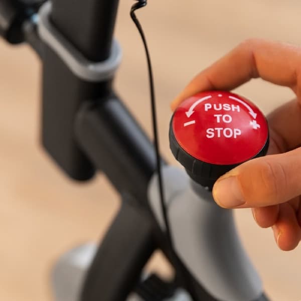 Cecotec Indoor bike with 6 kg flywheel, hand resistance, LCD console, device holder, bottle, and bottle holder