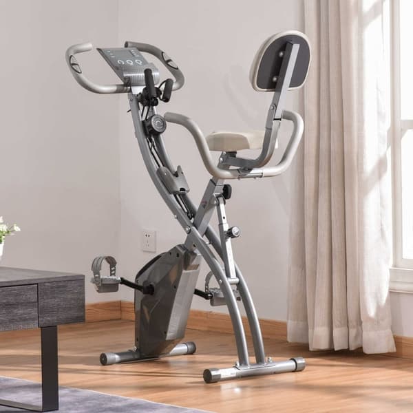 Rootz motionscykel - Stationær cykel - Indendørs cykelcykel - LCD-skærm - Justerbar modstand - Robust stålramme - 97L x 51W x 115H cm