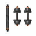 Miniatyrbillede 11 af 11: Bumbbells Xiaomi ORMANBAS35 35 kg Sort Multifarvet