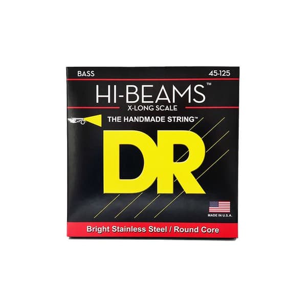 DR LMR5-45 - Hi-Beam - Rostfritt stål, basgitarrset, 5 strängar Medium 45-125 X-long Skala