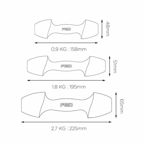 Hantlar Xiaomi FED 0,9 kg