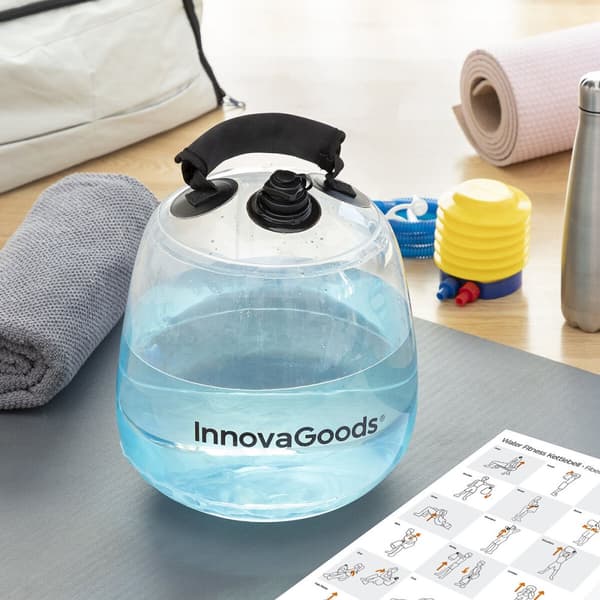 Vandfyldt Kettle Bell til Fitness Træning med Motion Guide Fibell InnovaGoods