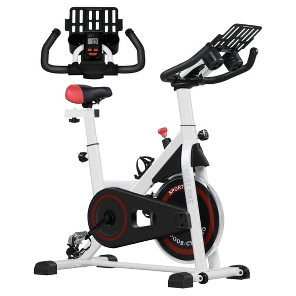 Rootz-kuntopyörä - Sisäpyöräilypyörä - Home Trainer - 8kg vauhtipyörä - Säädettävä vastus - Teräsrunko - 103cm x 53cm x 100-114cm
