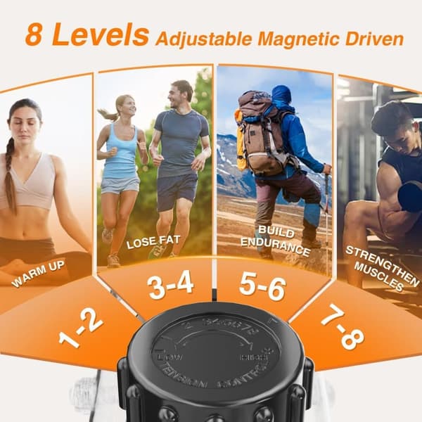 Sammenklappelig Motionscykel med Magnetisk Modstand og LCD-display