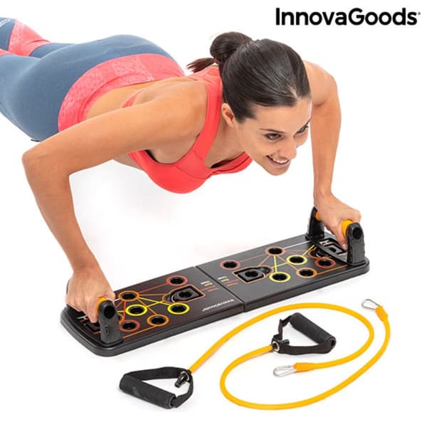 BRUGT Push-Up Push-Up Bræt med modstandsbånd og øvelsesvejledning Pulsher InnovaGoods Gummi (Refurbished A)
