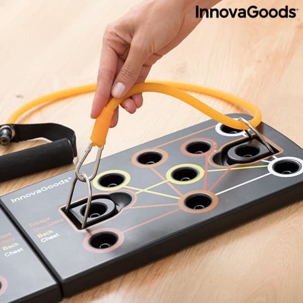 BRUGT Push-Up Push-Up Bræt med modstandsbånd og øvelsesvejledning Pulsher InnovaGoods Gummi (Refurbished A)