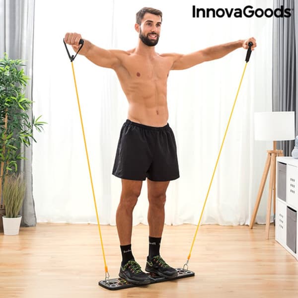 BRUGT Push-Up Push-Up Bræt med modstandsbånd og øvelsesvejledning Pulsher InnovaGoods Gummi (Refurbished A)