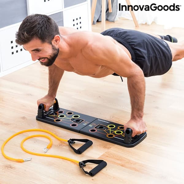 BRUGT Push-Up Push-Up Bræt med modstandsbånd og øvelsesvejledning Pulsher InnovaGoods Gummi (Refurbished A)