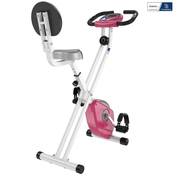 Rootz Foldbar øvelsescykel - kompakt fitnesscykel - Magnetisk cykel - Justerbar sadel/ryglæn - 43 cm x 97 cm x 109 cm