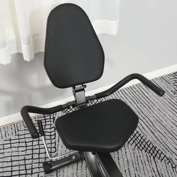 ROOTZ RECLINING ØVNINGSBID - Hjemtræner - Fitnesscykel - LCD -display - Justerbar sæde og modstand - 121-142L x 62W x 101H cm