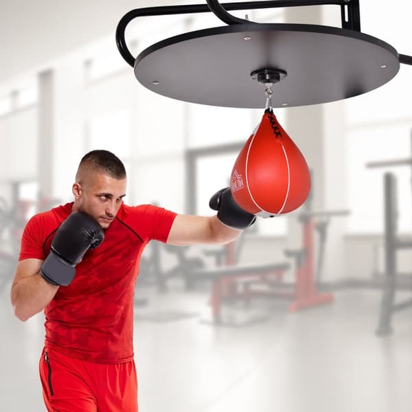 Rootz -lävistyspallo Speedball - Nyrkkeily - Kickboxing - Kestävyys Booster - 60 cm x 73cm x 80 cm - Korkeus säädettävä - Teräs- ja synteettinen pinno
