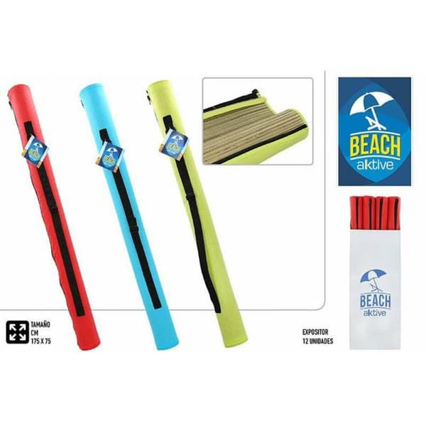 Strandmåtte Colorbaby Gul Blå Rød PVC 75 x 175 cm