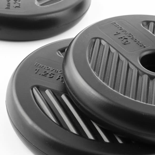 KÄYTETTY 6-in-1 säädettävä painosetti harjoitusoppaalla Sixfit InnovaGoods (Kunnostetut Tuotteet A)