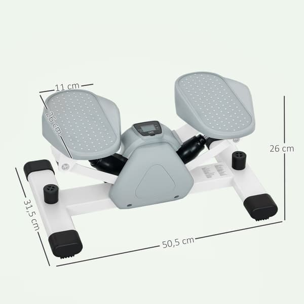 Pieni stepperi, 50,5P x 31,5L x 26K cm, Harmaa