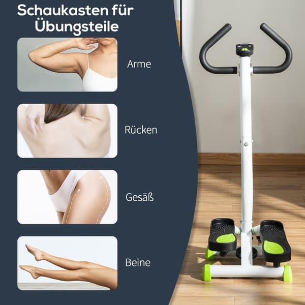 Fitness Stepper, 55x44x108 cm, Grøn