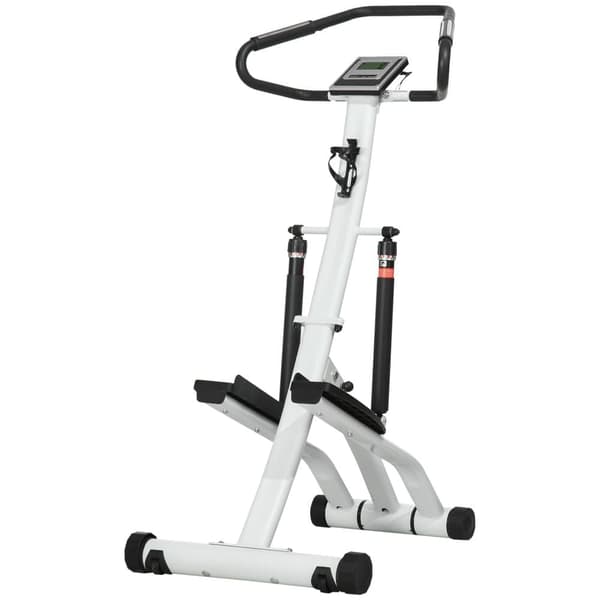 Stepper med handtag, 80x61x134 cm, Svart+Silver