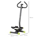Miniatyrbillede 3 af 9: Fitness Stepper, 55x44x108 cm, Grå & Grøn