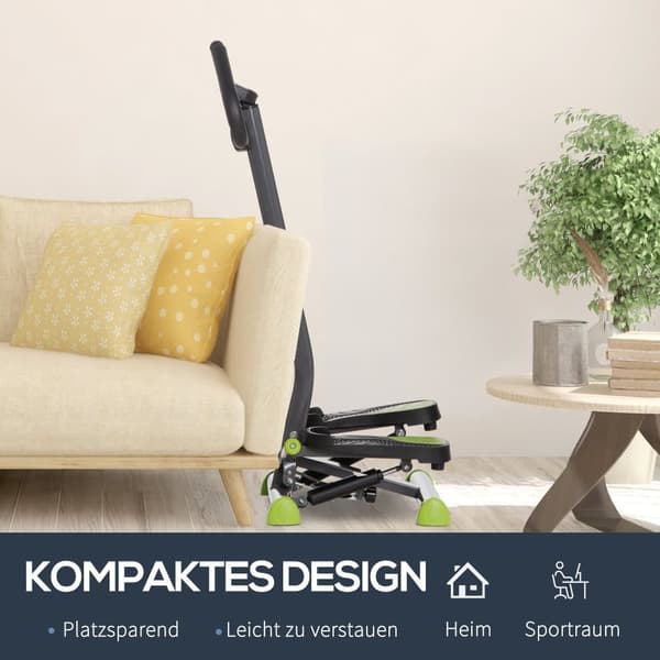 Fitness Stepper, 55x44x108 cm, Grå & Grøn