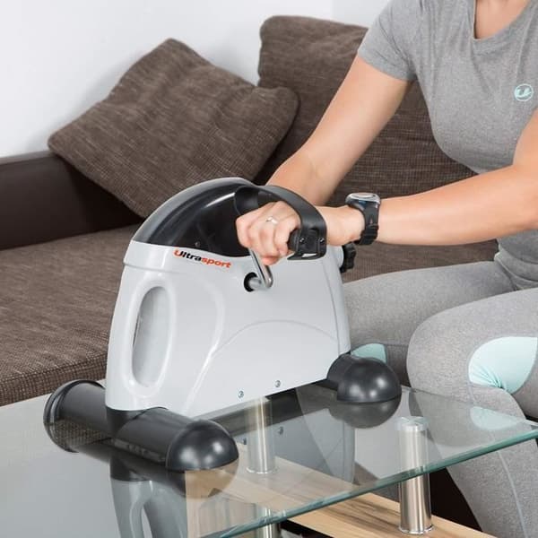 Minicykel - Ultrasport - Arm- och benträning - Stor LCD-skärm - Justerbart motstånd - 100 kg max