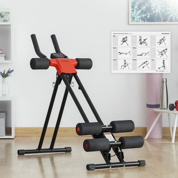 BRUGT Folding Abdominal Machine med træningsguide InnovaGoods (Refurbished C)