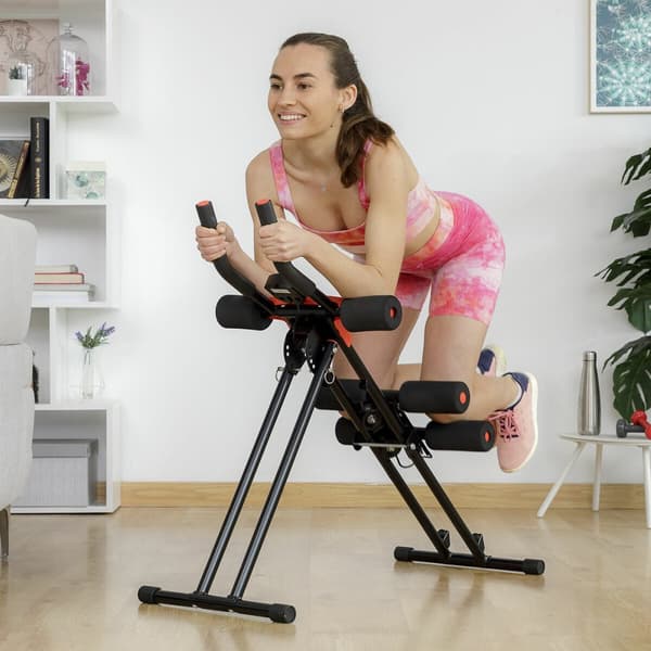 BRUGT Folding Abdominal Machine med træningsguide InnovaGoods (Refurbished C)