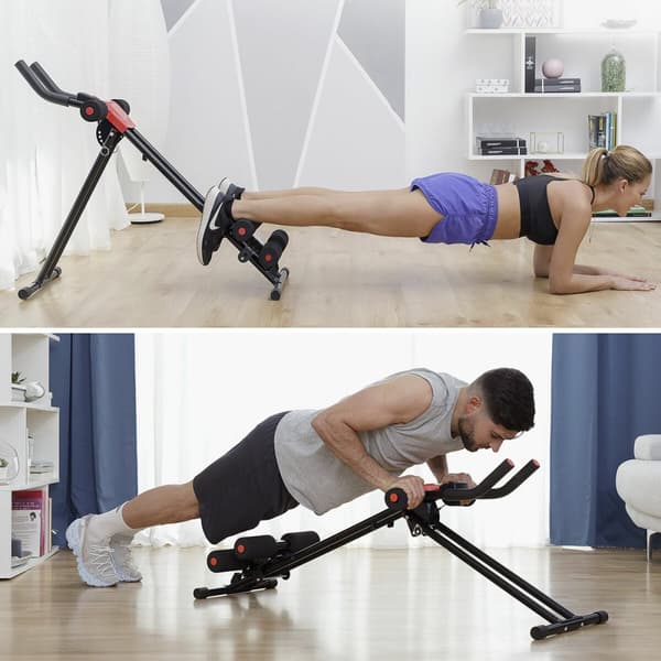 BRUGT Folding Abdominal Machine med træningsguide InnovaGoods (Refurbished C)