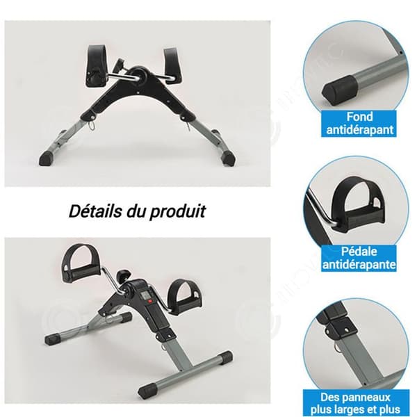 INN Mini träningscykel 37x49,5x23,5 cm dubbel användning justerbar kontinuerlig vikbar design smart display robust struktur